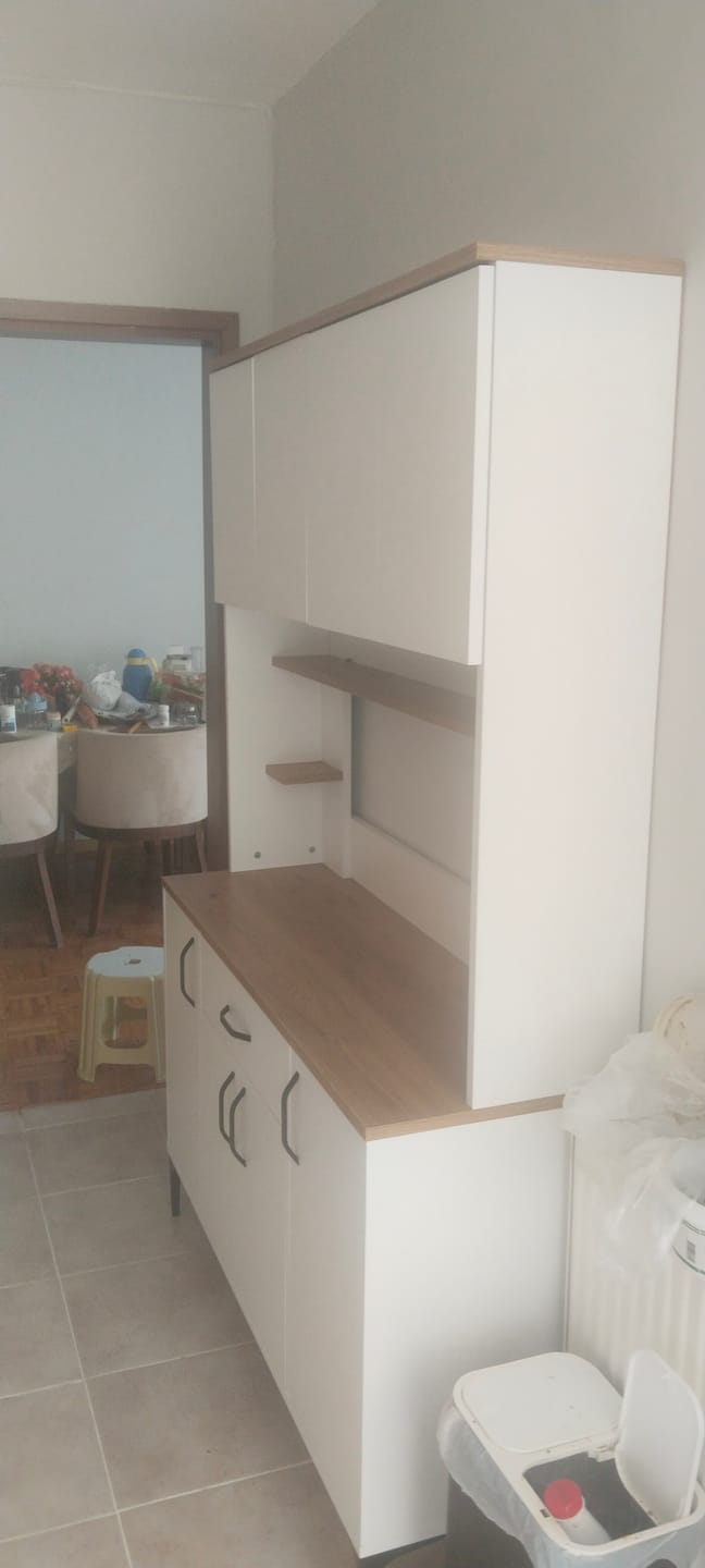Customer photo review of Rani JE177 Çok Amaçlı Dolap 8 Kapaklı Raflı Kiler Mutfak Dolabı Sepet Ceviz - Beyaz