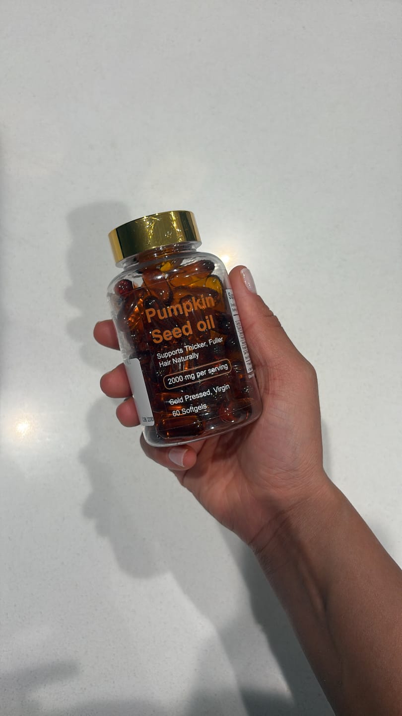 Customer photo review of Pumpkin Seed Oil Softgels