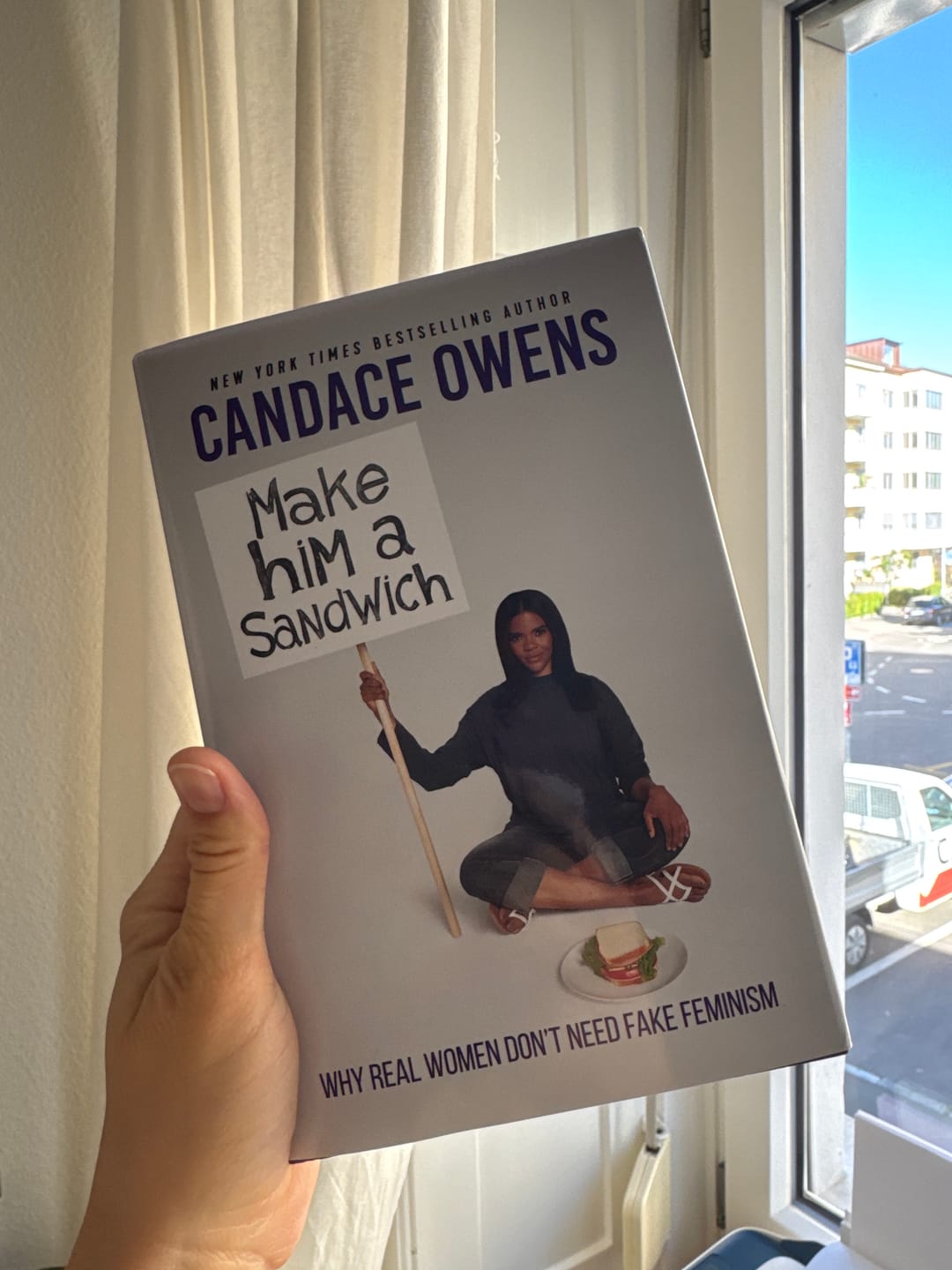 Customer photo review of Make Him A Sandwich by Candace Owens - Signed Hardcover Book