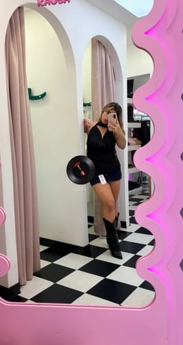 Customer photo review of IVANKA BLACK BOOTS