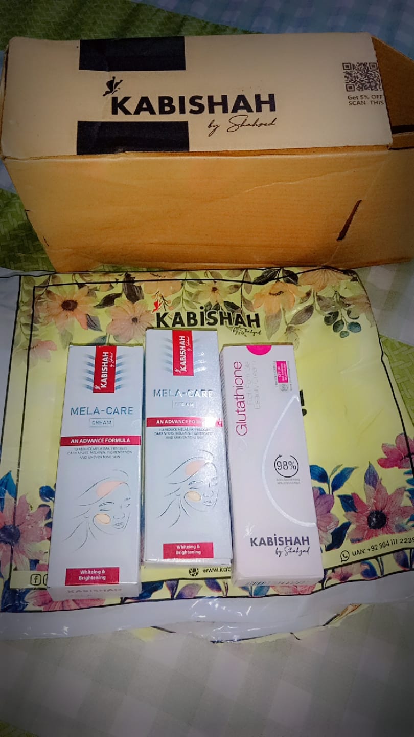 Customer photo review of Mela Care Advanced Brightening Cream Double Pack Bundle