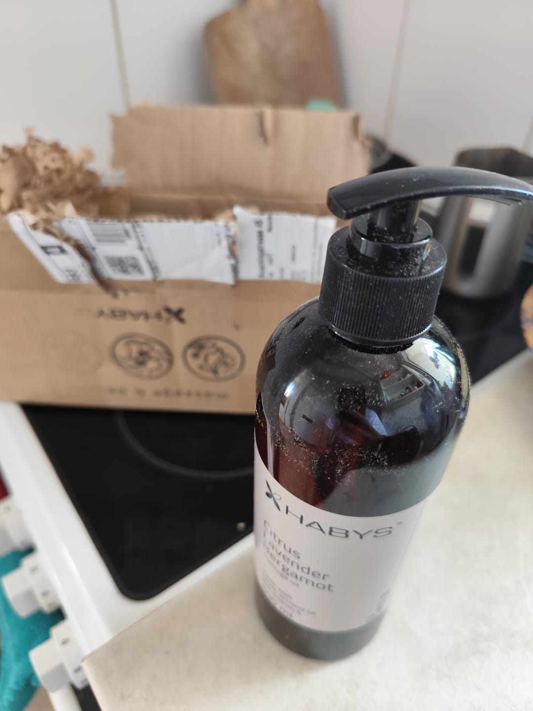 Customer photo review of Massageöl Reya Citrus Lavender Bergamot Habys