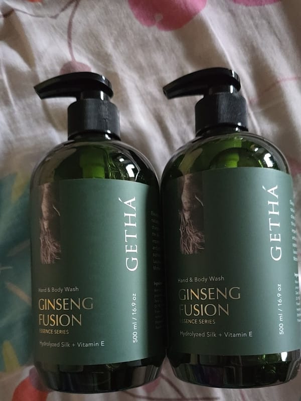 Customer photo review of Getha Premium Ginseng Body Wash 500ml