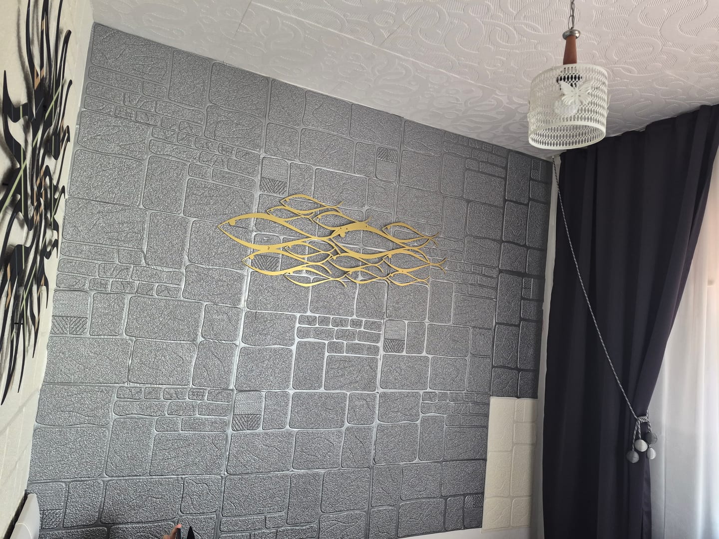 Customer photo review of School Of Fish Metal Duvar Dekoru