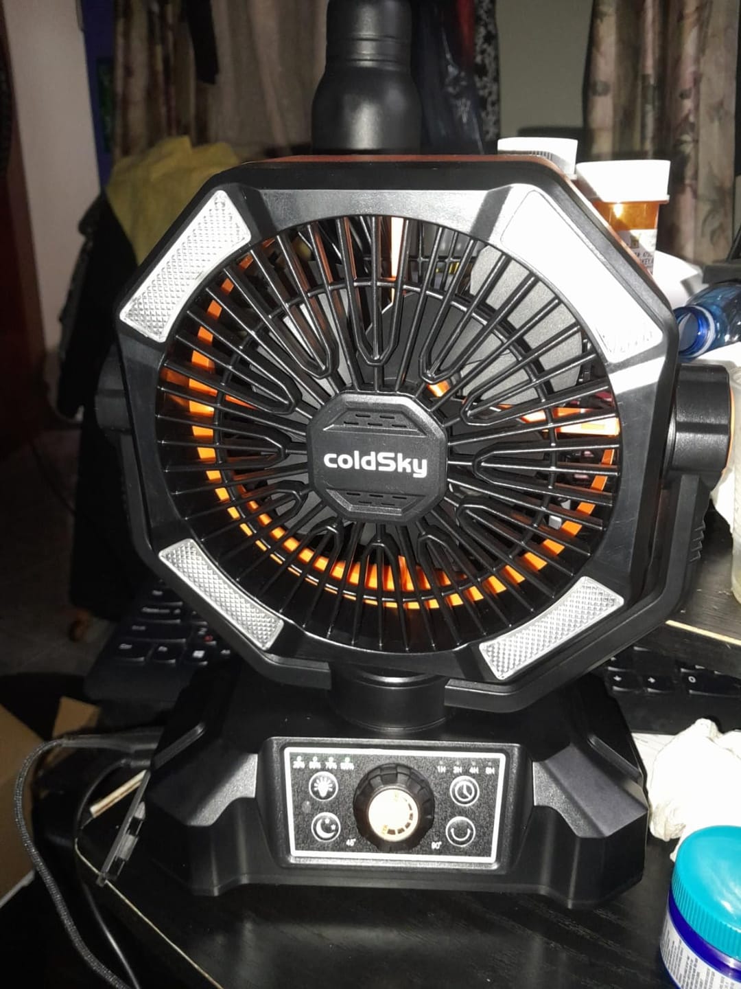 Customer photo review of 20000mAh Campingventilator mit LED-Laterne – 8-Stufen Akku-Ventilator