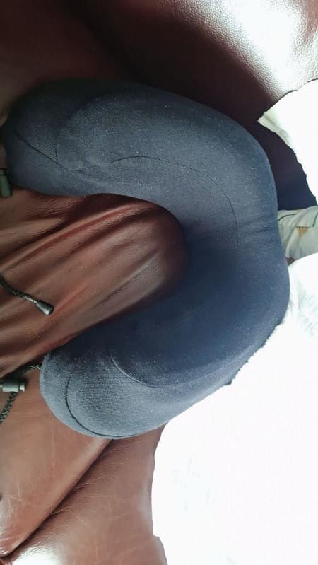 Customer photo review of Smart Neck Latex Pillow - Large