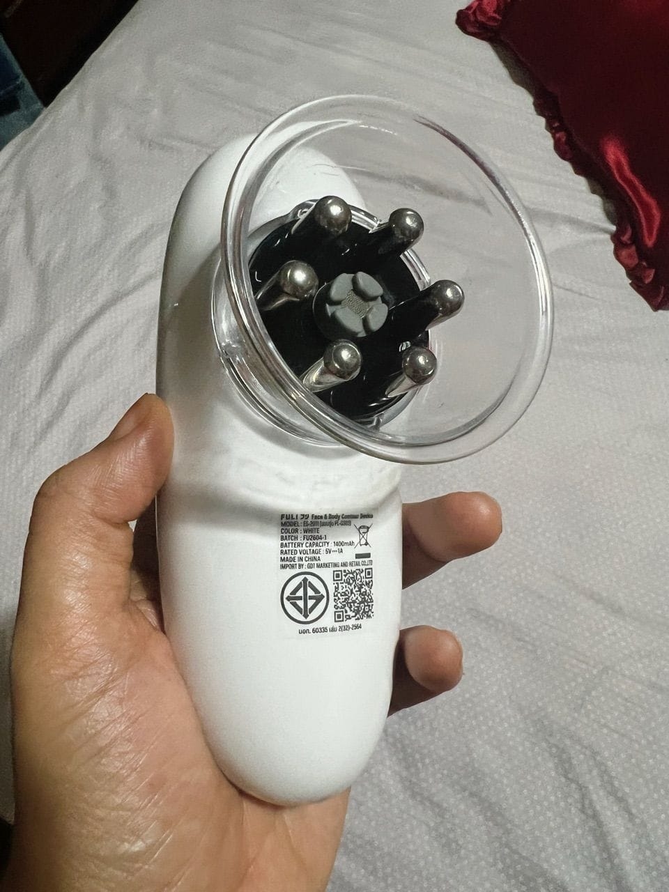 Customer photo review of เครื่องนวดหน้าและตัว | CelluSculpt Face & Body Contour Device