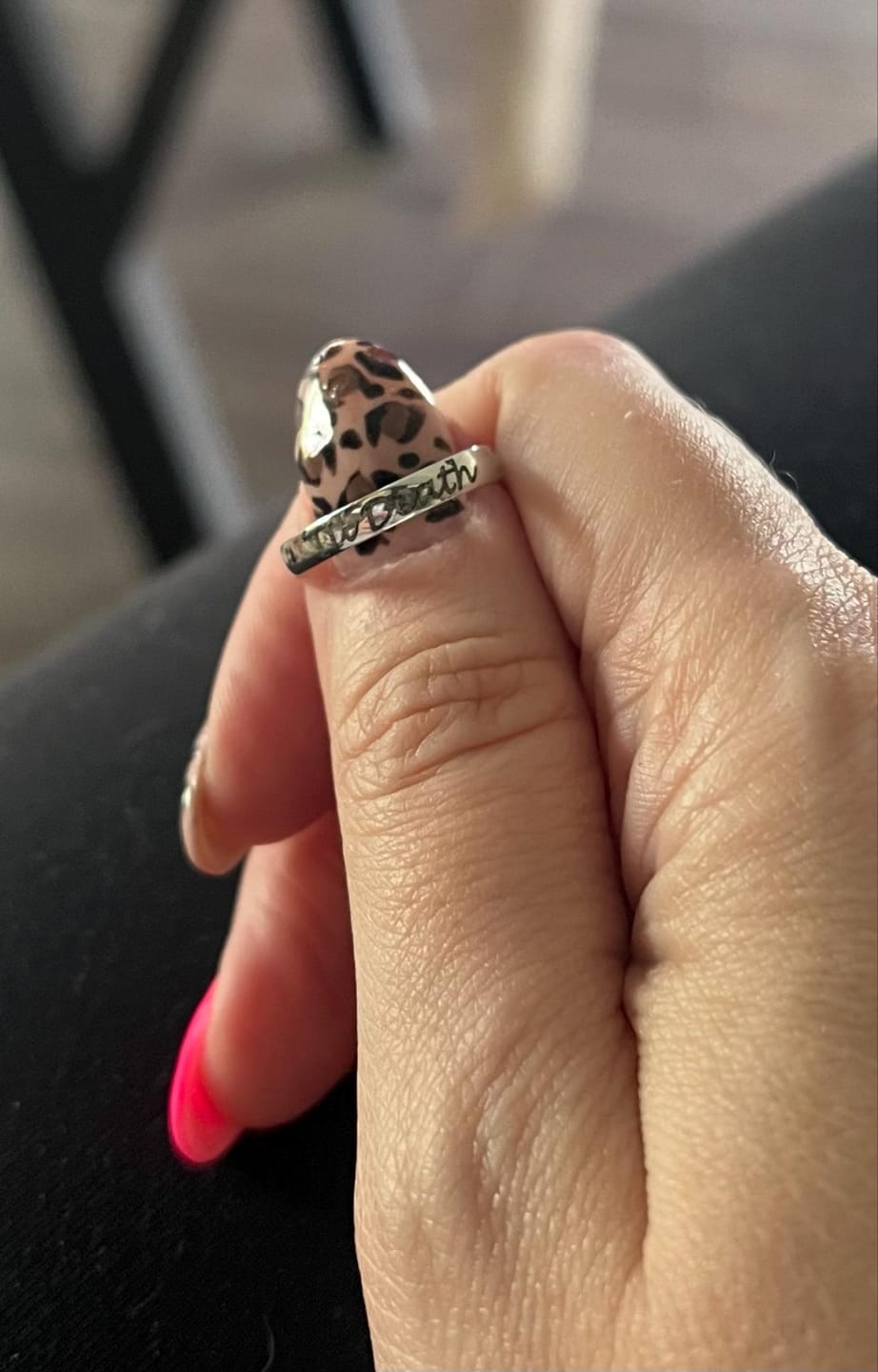 Customer photo review of Quiet Promise White Gold Band