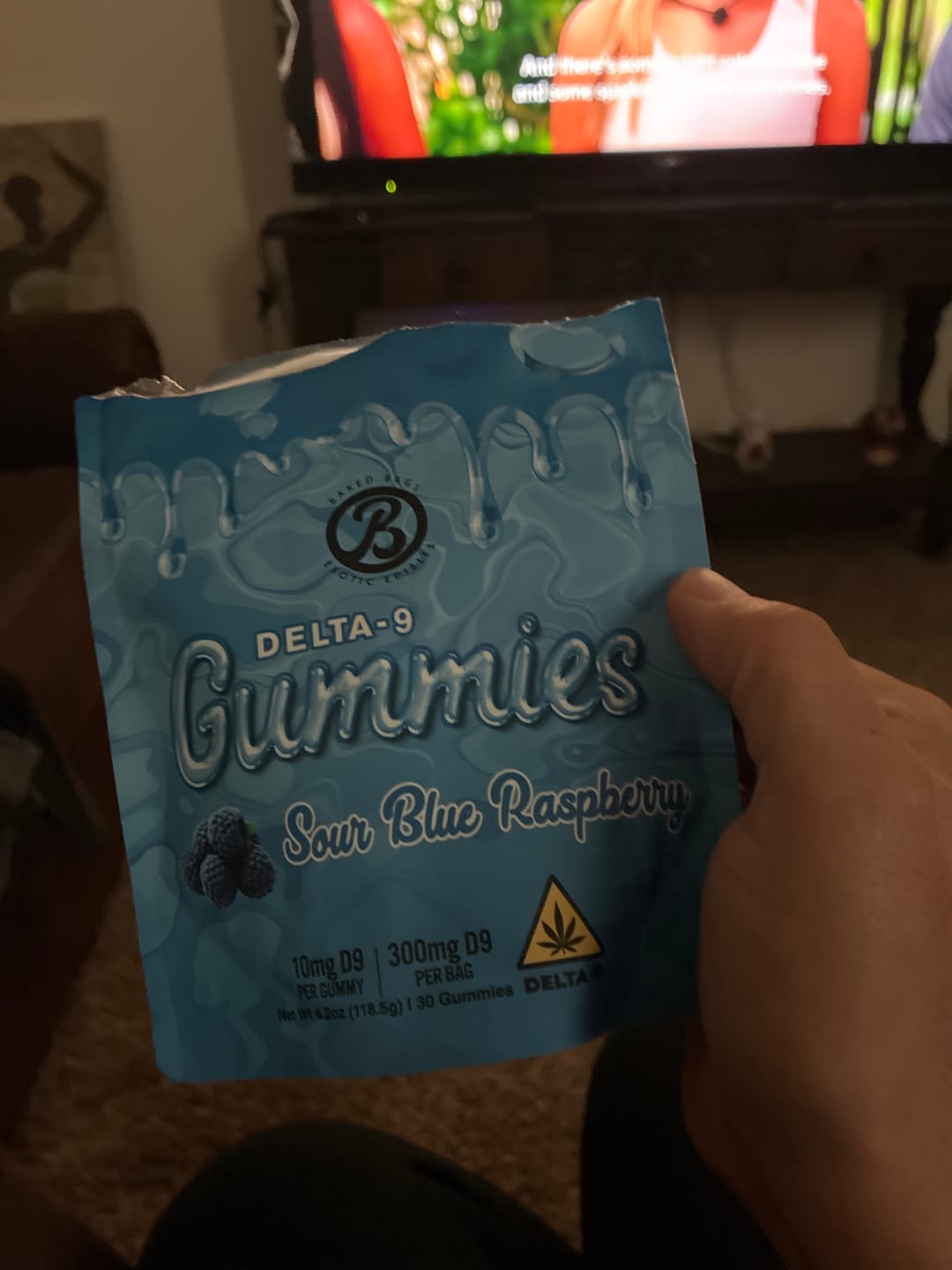 Customer photo review of GUMMIES - SOUR BLUE RASPBERRY