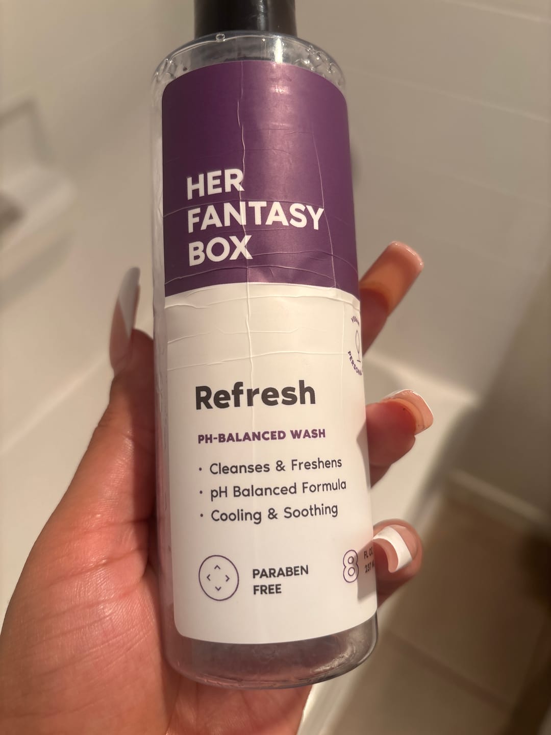 Customer photo review of Refresh Plant Based Intimate Body Wash for Women - pH Balancing