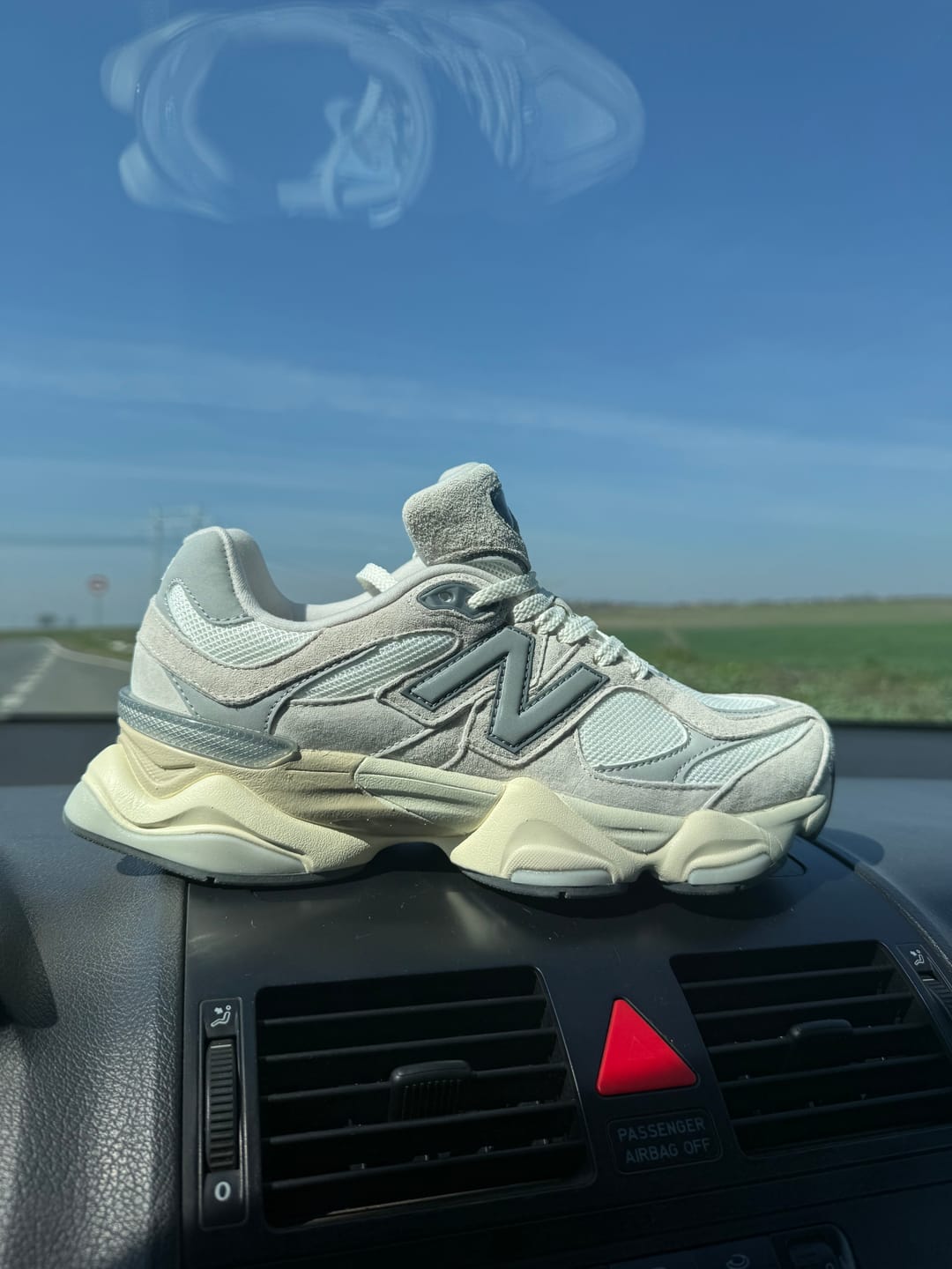Customer photo review of New Balance 9060 'Olivine'