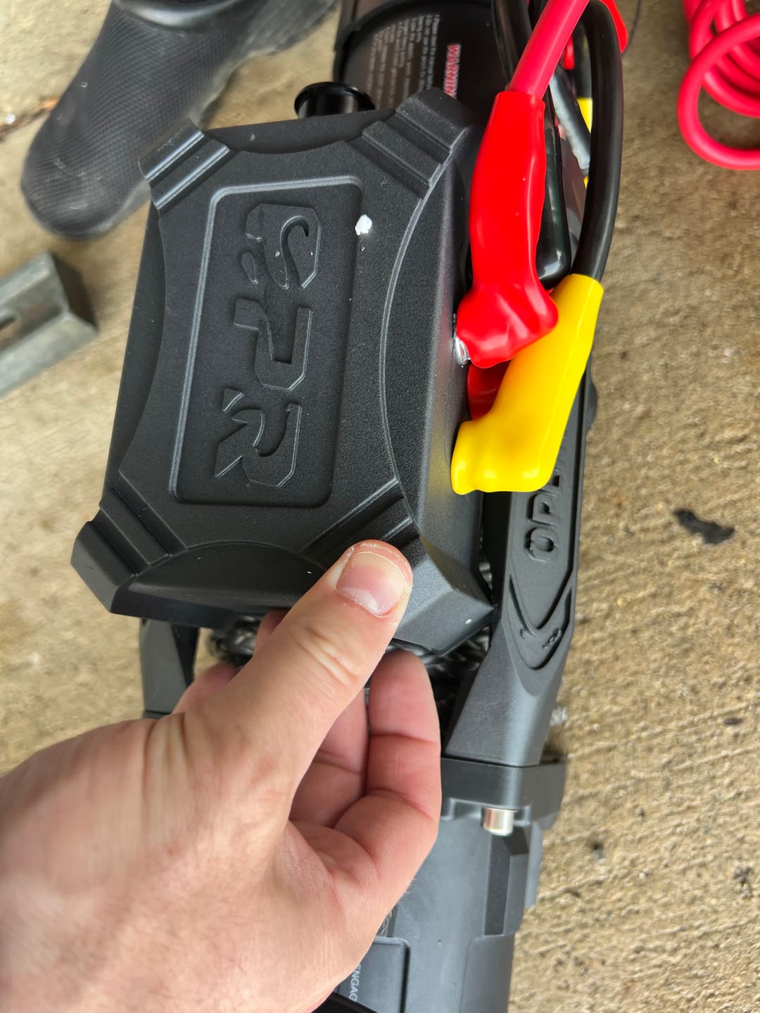 Customer photo review of OPENROAD 13,500lbs electric winch with Synthetic Rope - Panther Series 3S