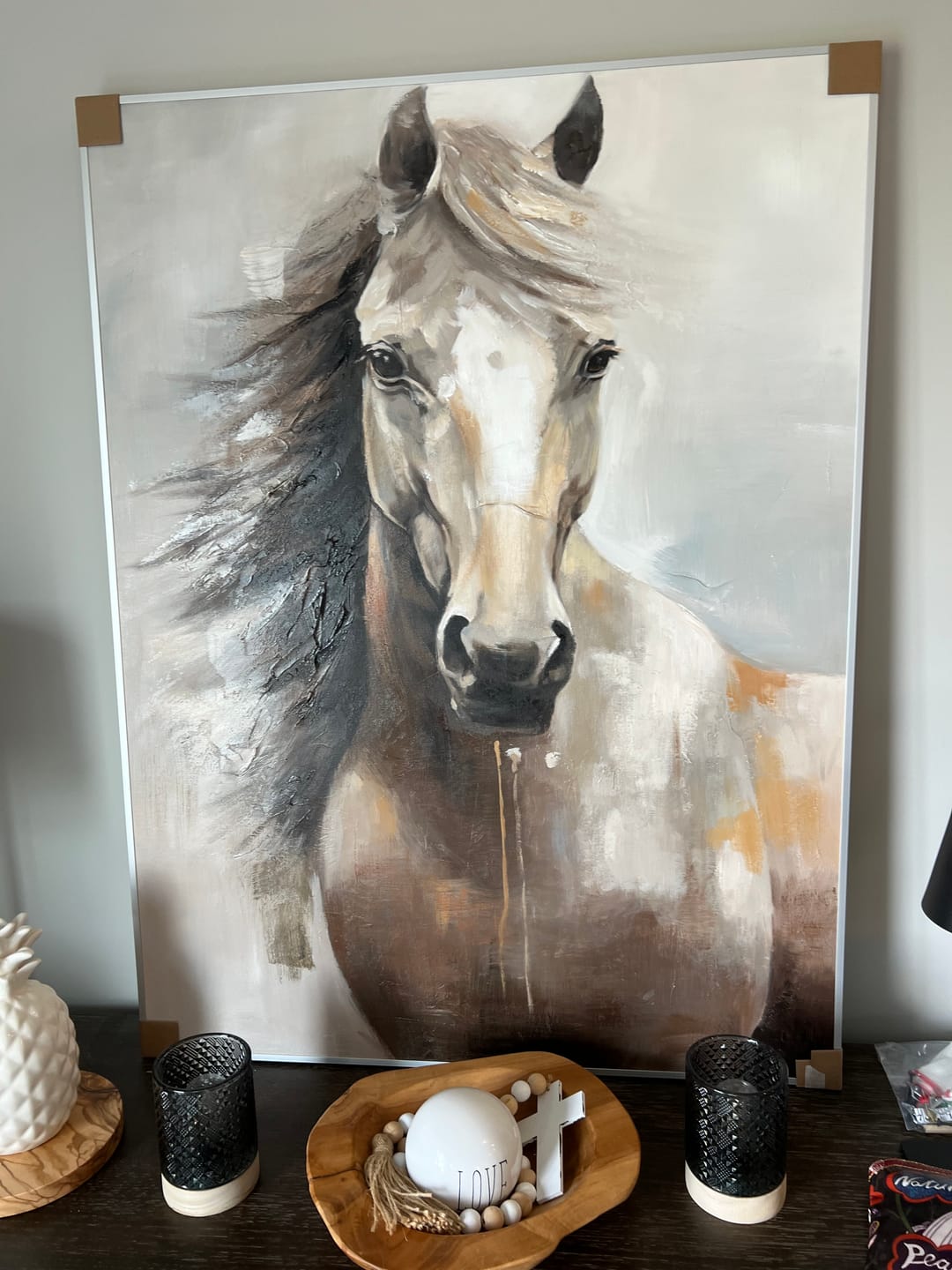 Customer photo review of Abstract Animal Horse Wall Art #AC050