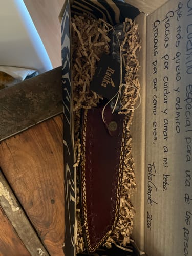 Customer photo review of Cuchillo de Cocina de Acero Inoxidable Revestido 33cm "Maihue"