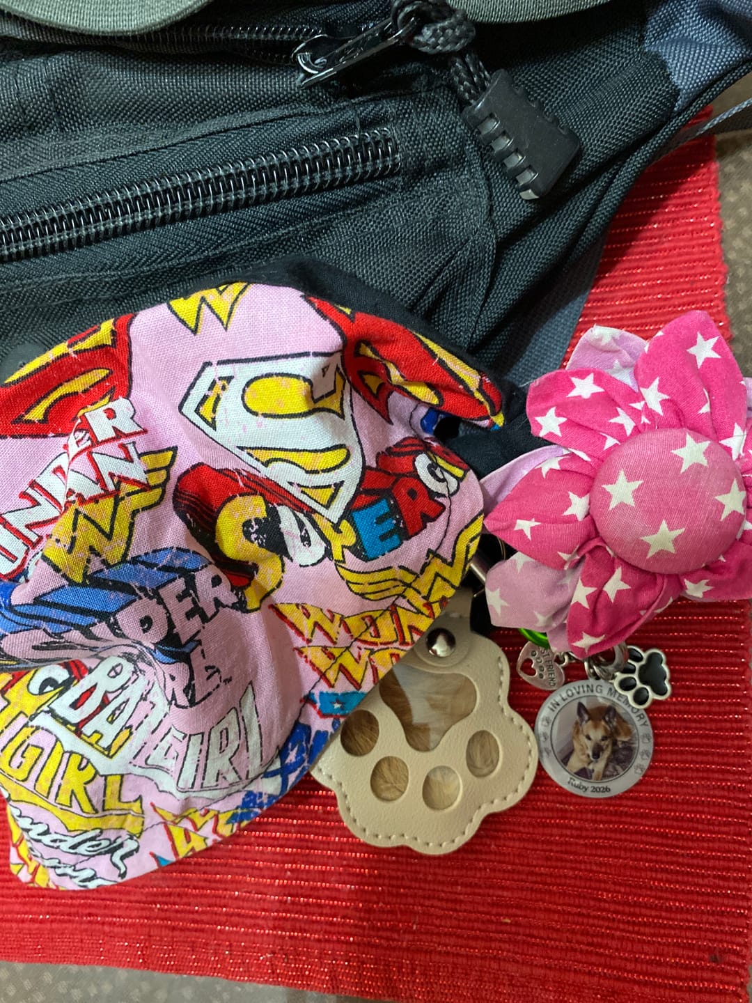 Customer photo review of Custom Personalized Photo Keychain Pet Charm Key Ornaments - Memorial Gift for Dog/Cat Lovers - You left paw prints on my heart