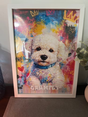 Customer photo review of Personalised Poster With Dog or Cat - Graffiti