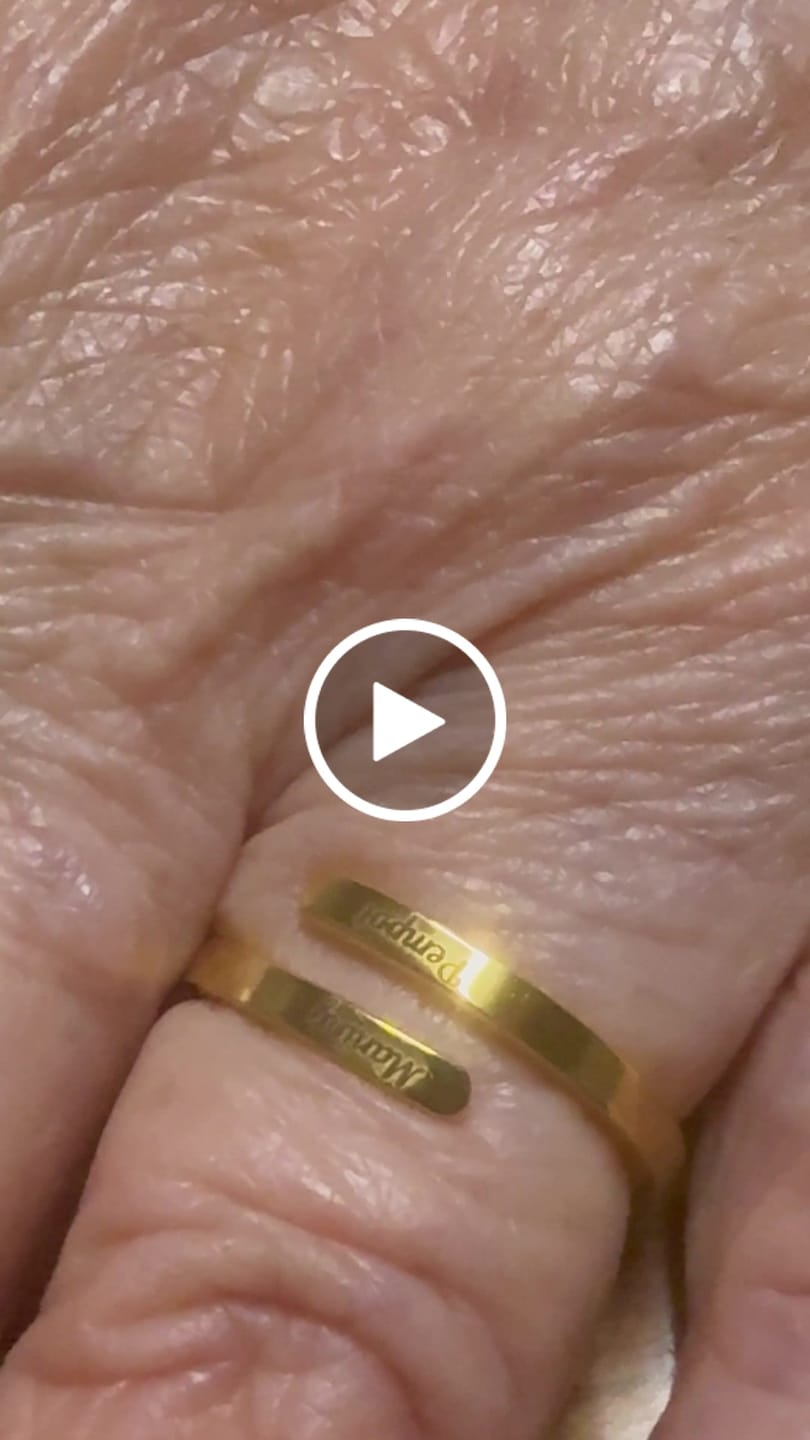 Customer video review of Printave™ Personalized 2 Layers Ring