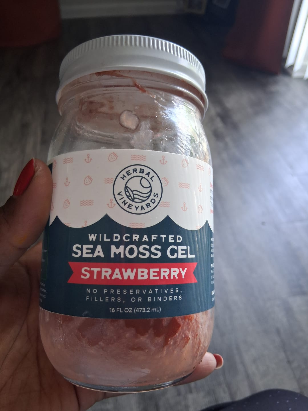 Customer photo review of EXCLUSIVE STRAWBERRY SEA MOSS GEL