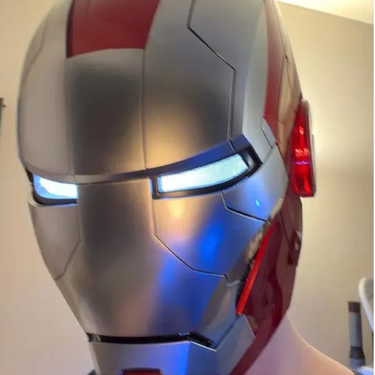Customer photo review of Iron Man Mark 5 Helmet Life Size Wearable