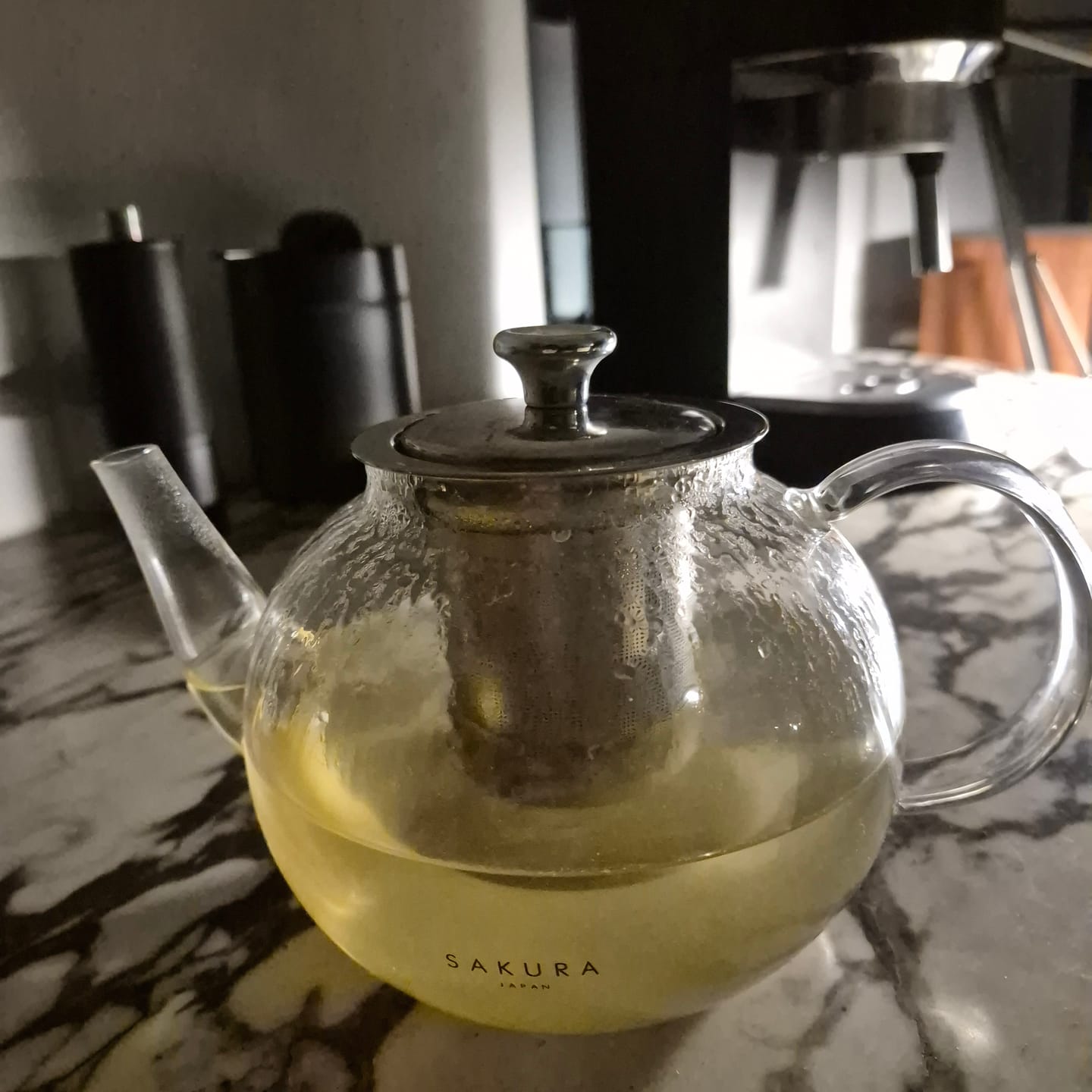 Customer photo review of Tetera Sakura Zephira de Vidrio Borosilicato 1 L