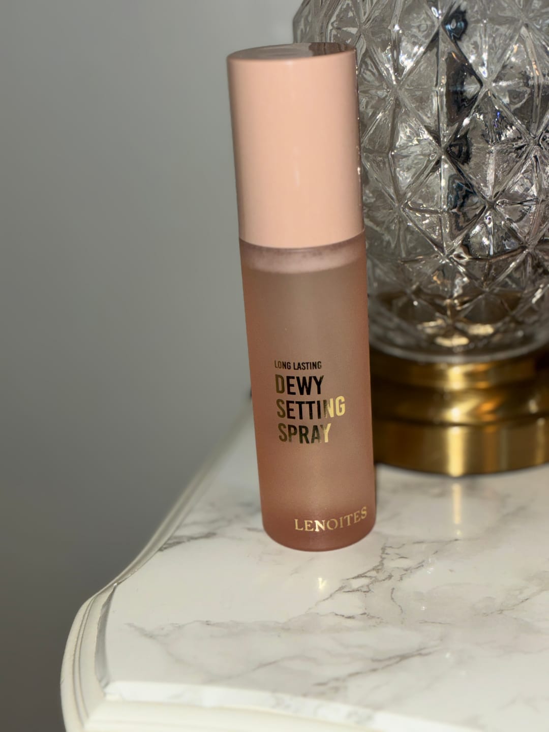 Customer photo review of Long Lasting Dewy Setting Spray