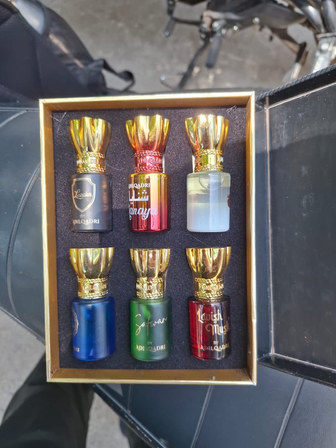 Customer photo review of Assorted Luxury Attar Perfume Gift Set (6 × 5.5Ml)