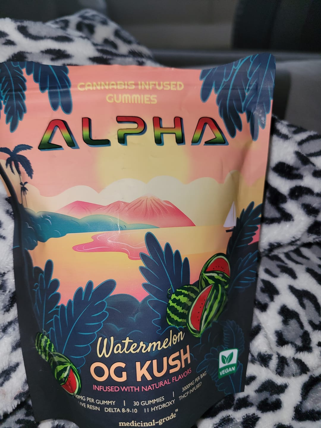 Customer photo review of THC Gummies Watermelon 30 Pack 3600mg