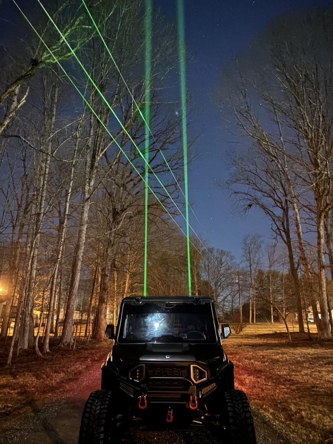 Customer photo review of 70mm Whipless LED Whip Lights w/ 1.5''-2'' Roll Bar Mounts for Can-Am Polaris CFMOTO