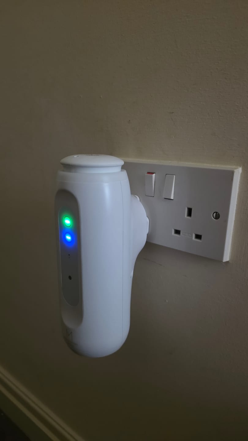 Customer photo review of ZenPlug – The Smart, Waterless Plug-In Diffuser