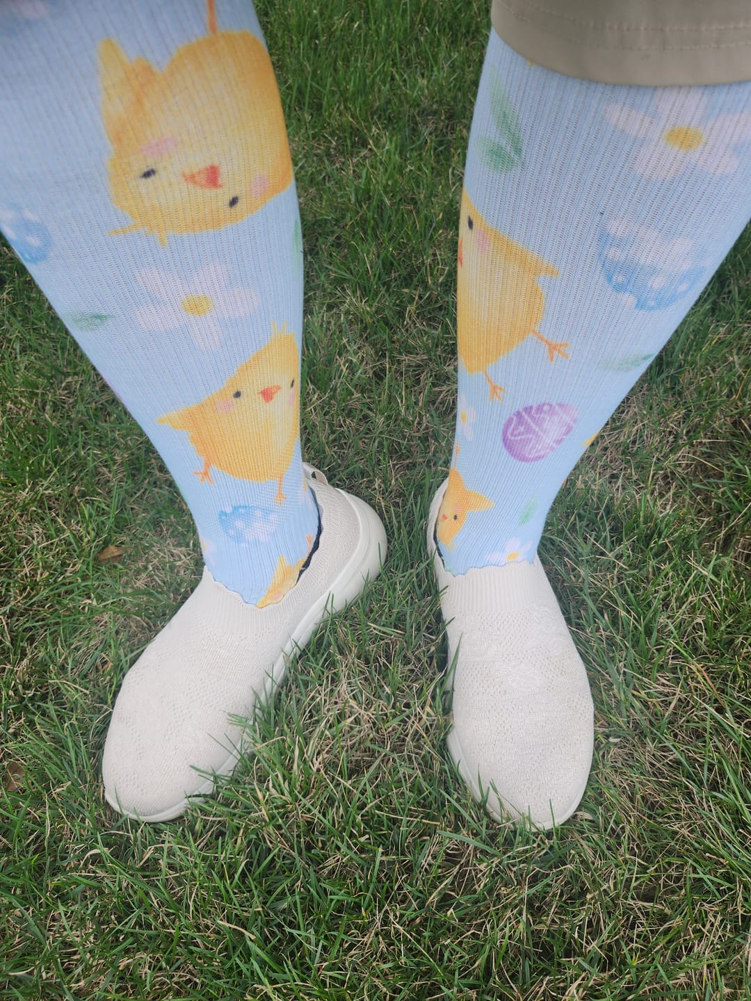Customer photo review of Chicks Compression Socks