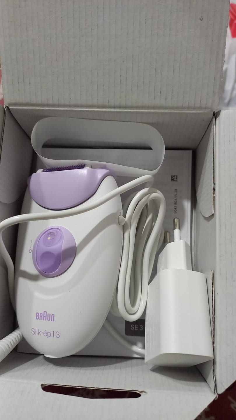 Customer photo review of Braun Silk-Epil 3 3000 Epilator Se3-000 Purple