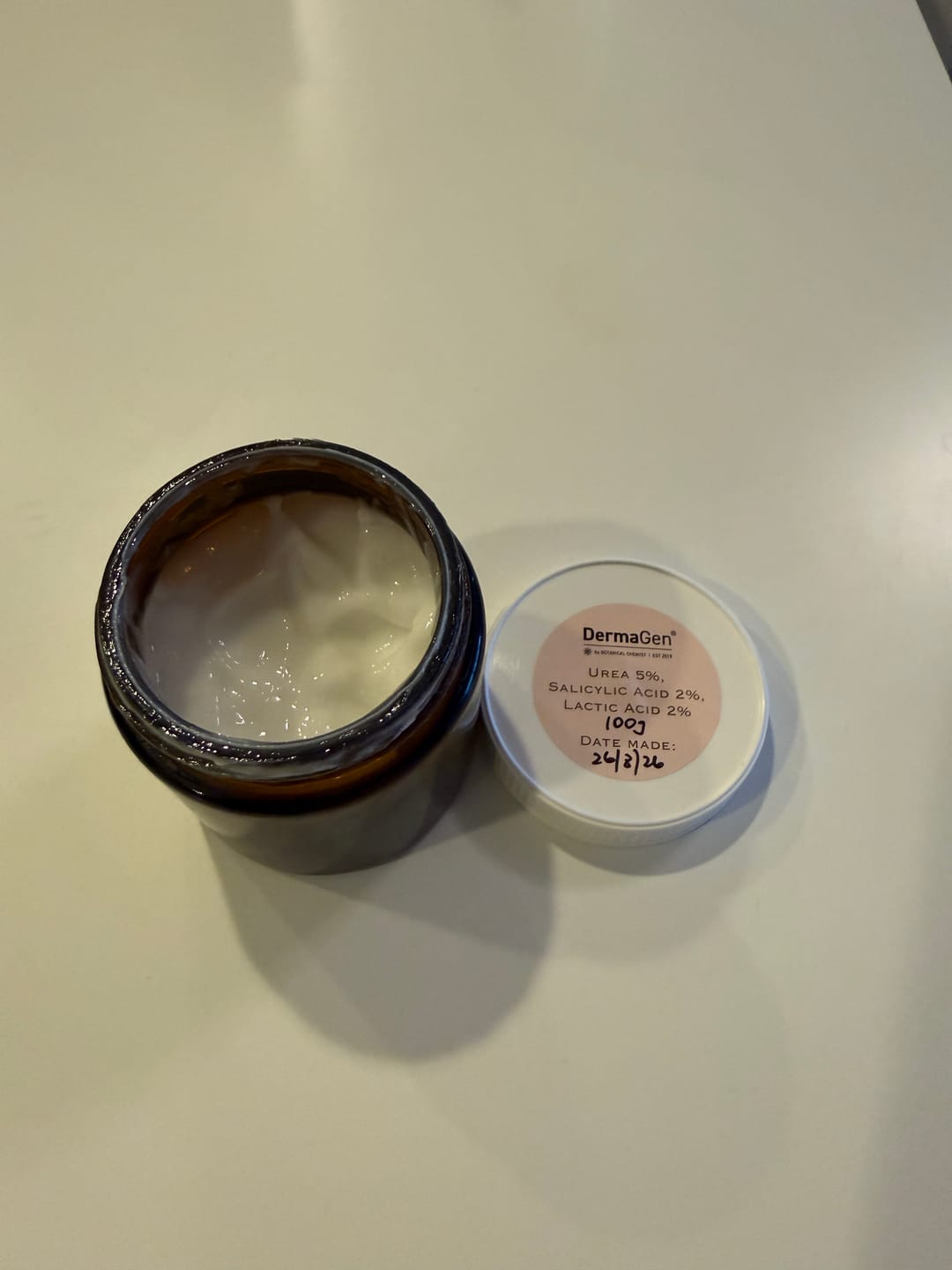 Customer photo review of Urea 5%, Salicylic Acid 2% & Lactic Acid 2% Cream