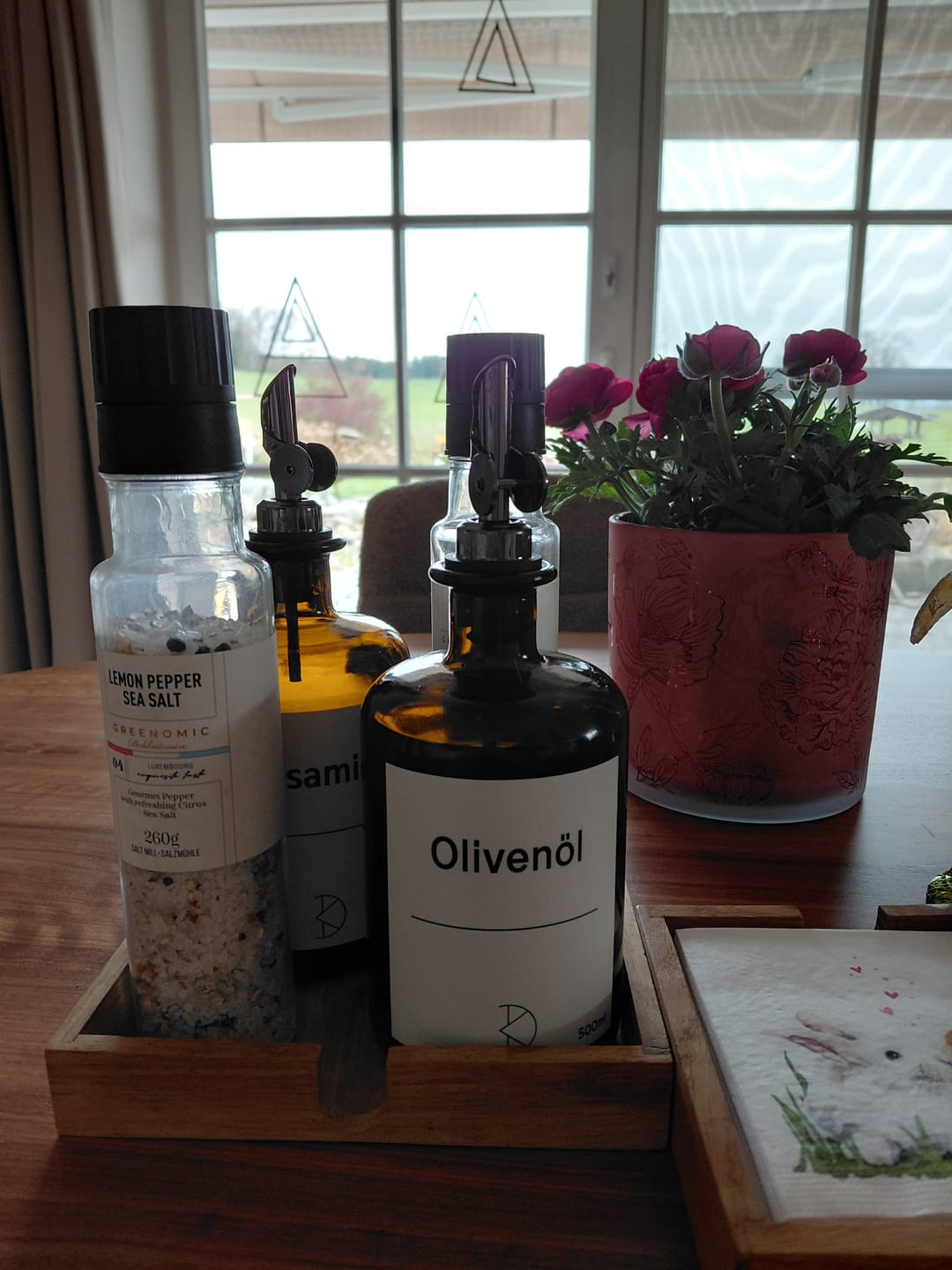 Customer photo review of Ölflasche aus Braunglas – 500 ml mit Edelstahl-Ausgießer & UV-Schutz