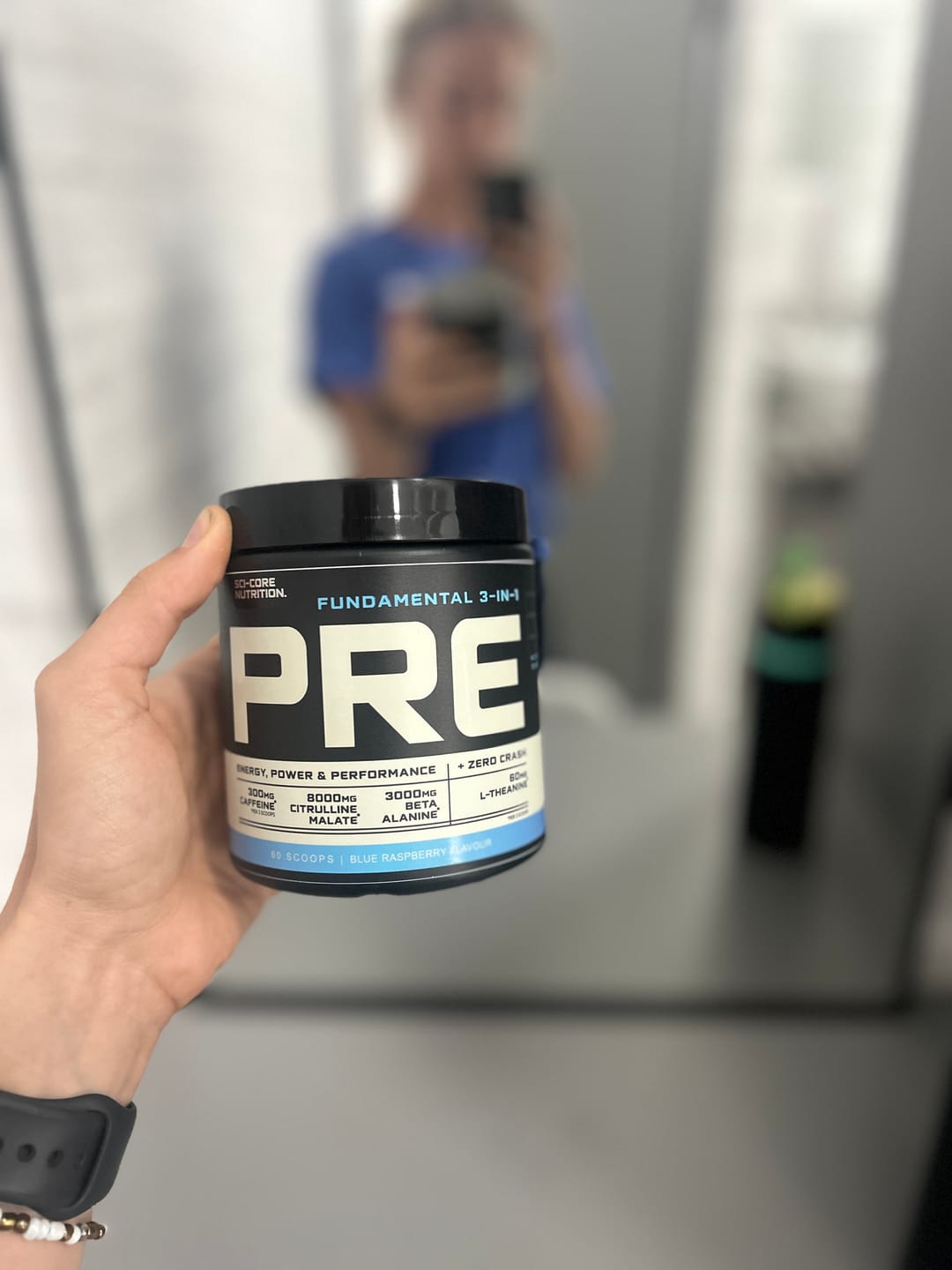 Customer photo review of Fundamental 3-in-1 PRE Blue Raspberry - 300g | 60 scoops