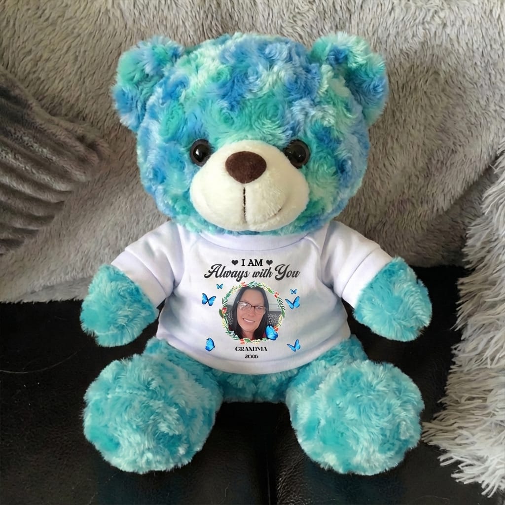 Customer photo review of I'm Always With You - Personalized Memorial Teddy Bear