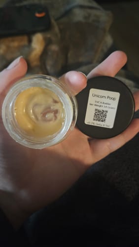 Customer photo review of Unicorn Poop | THCA Badder