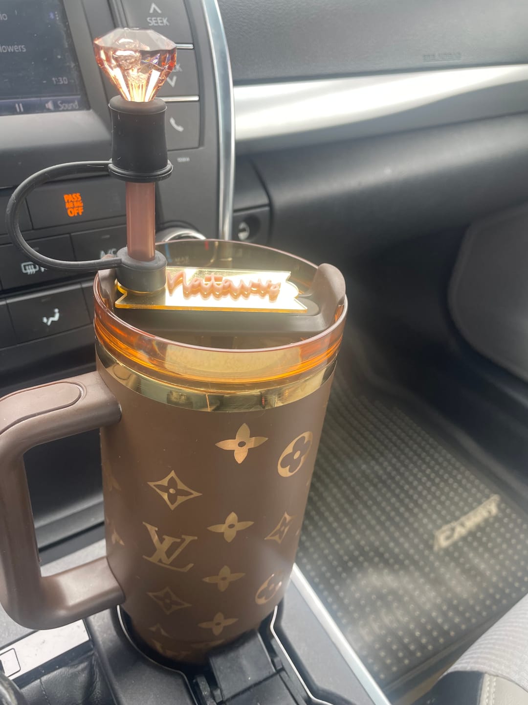 Customer photo review of Designer Holographic In-Car Insulated Cup 40 OZ