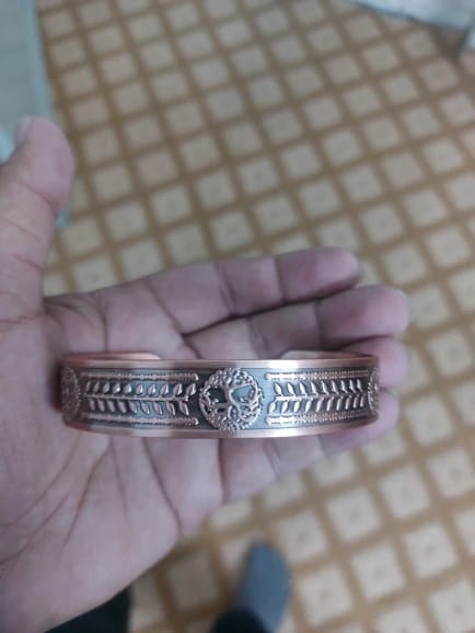 Customer photo review of Kintsugi - Bracelet Jonc Cuivre Magnétique