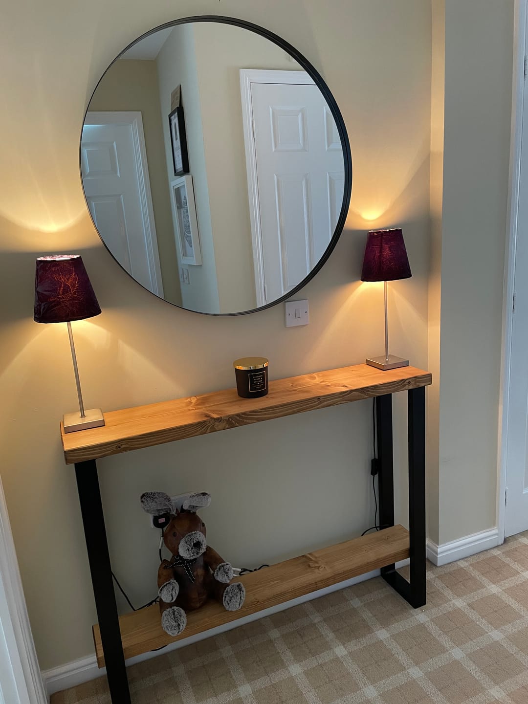 Customer photo review of Console Table with Shelf 22.5cm Depth | 84cm High