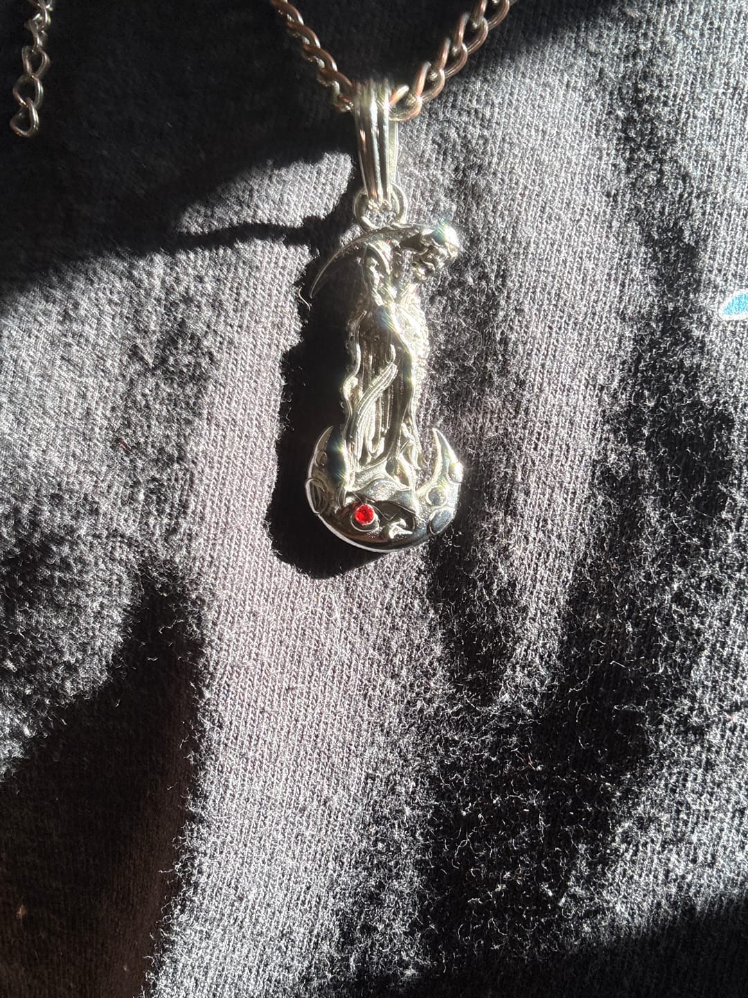 Customer photo review of UPGRADED SANTA MUERTE PENDANT
