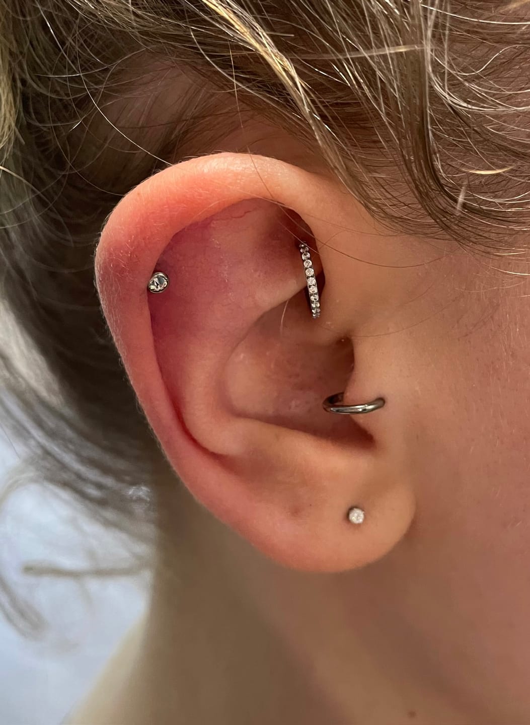 Customer photo review of Eternity Pavé Clicker Silver