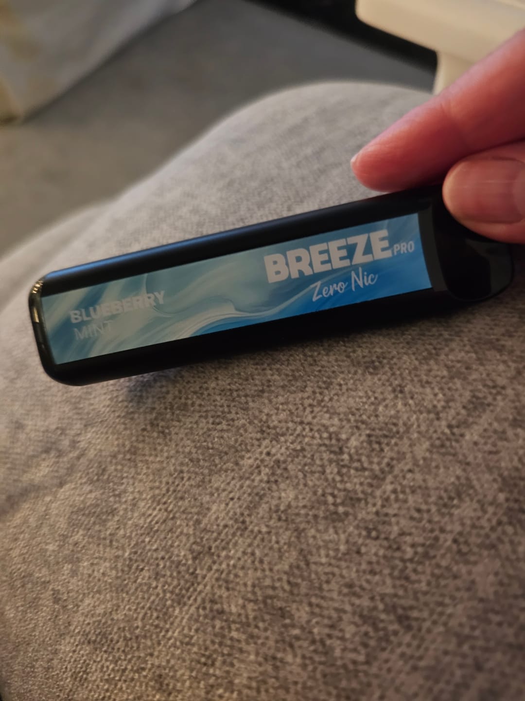 Customer photo review of Breeze Pro 0% Nicotine Disposable Vape