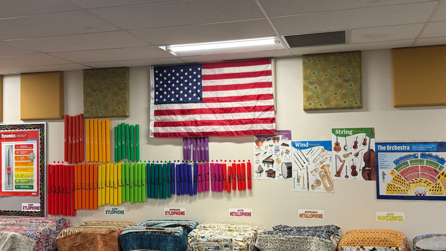 Customer photo review of Classroom Initiative 3' x 5 ' American Flag
