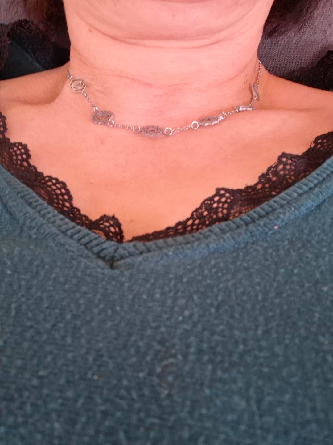 Customer photo review of Collier 7 Chakras - Symboles Mystiques