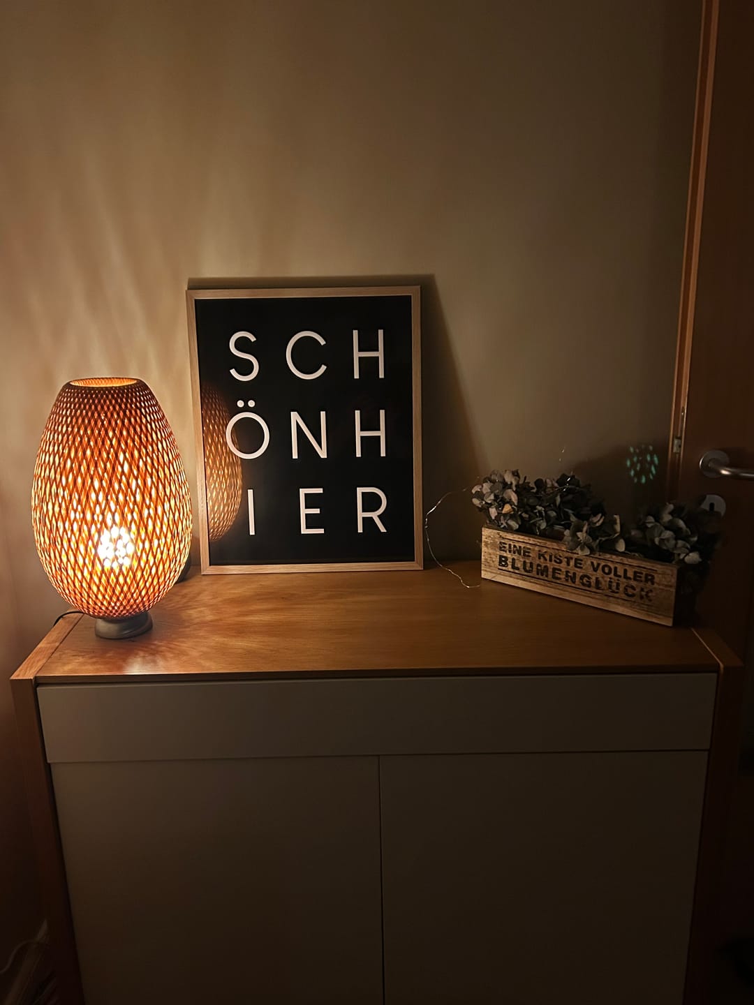 Customer photo review of Schön hier Typografie Poster in verschiedenen Farben
