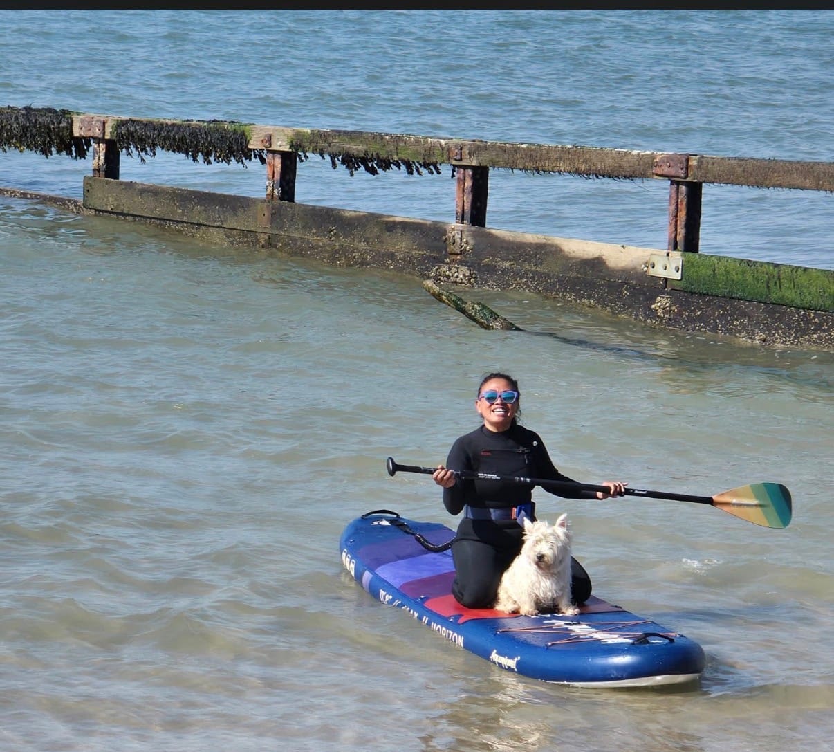 Customer photo review of Aquaplanet Max Plus 11'8" Inflatable Paddle Board Package - Beach