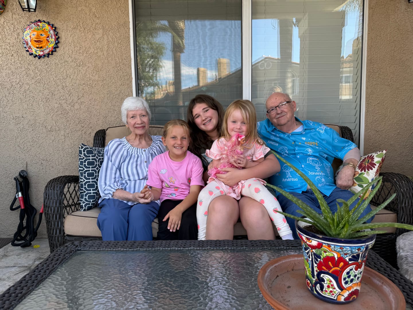 Customer photo review of Personalized Hawaiian Shirt- This Grandpa Belongs To Doodle