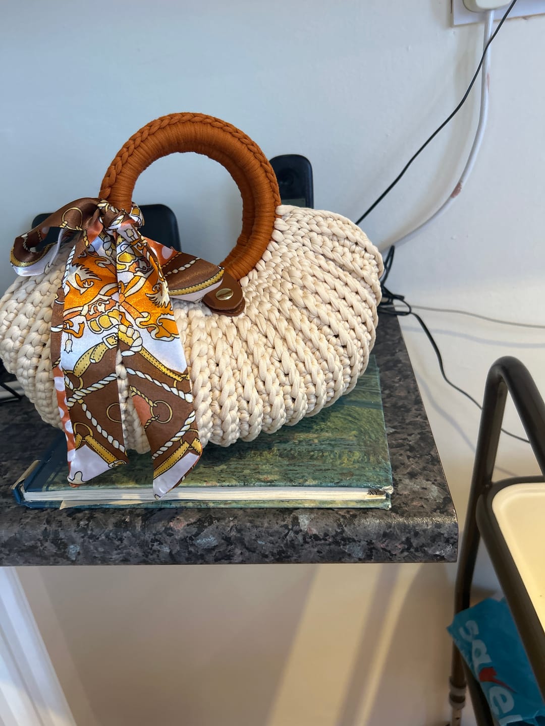 Customer photo review of CrochetPark™ Shell crochet Handbag DIY Kit