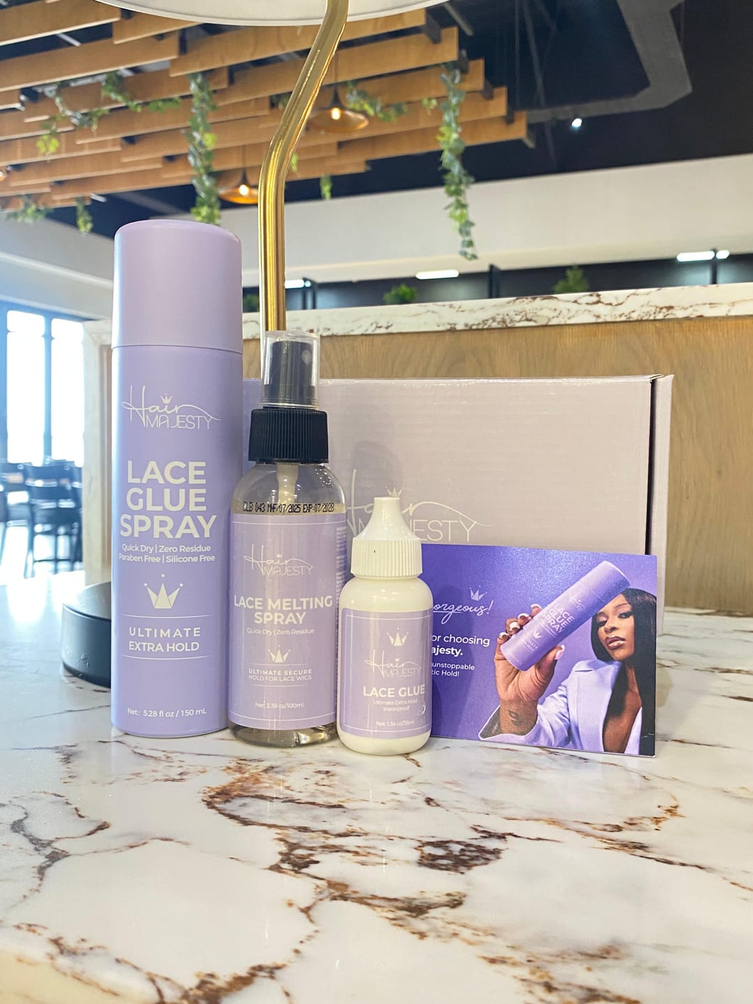 Customer photo review of Ultimate Extra Hold Lace Glue (Waterproof, Invisible Bond)