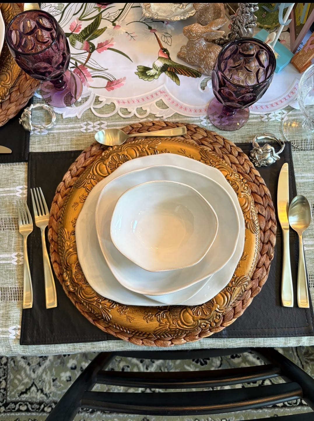 Customer photo review of 16-Piece Stoneware Set-Pearl White